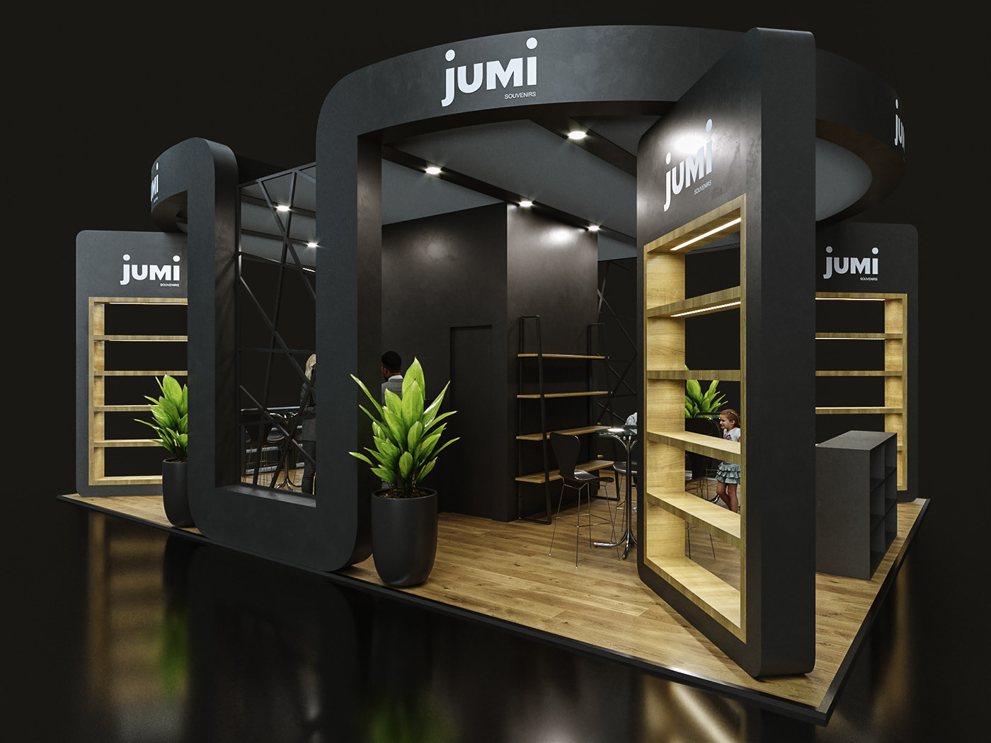 jumi圓形展臺設計造型